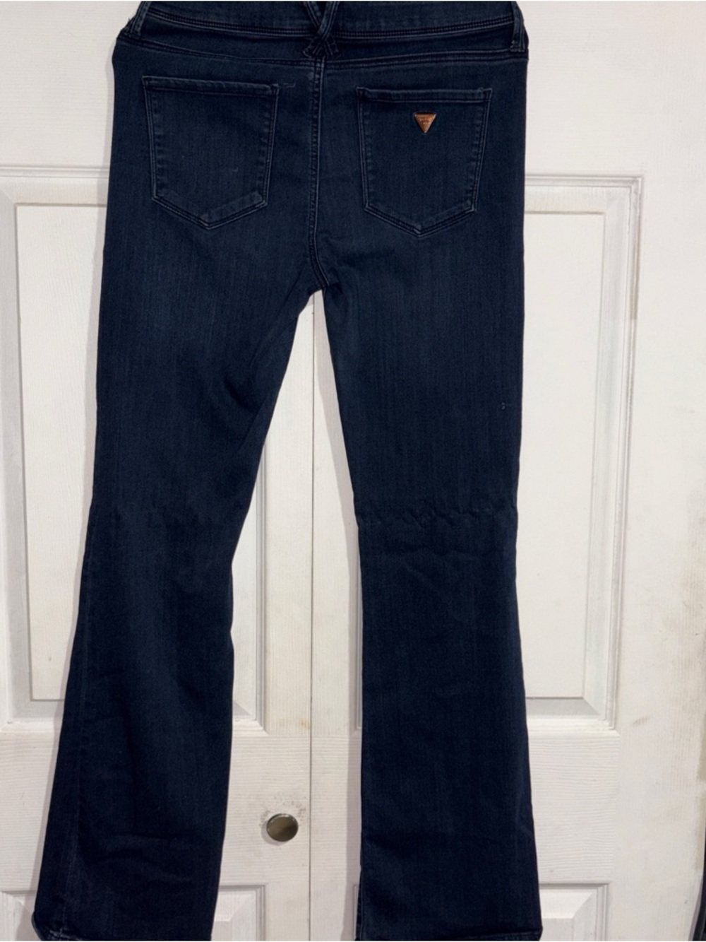 Guess Navy High-Rise Bootcut Jeans